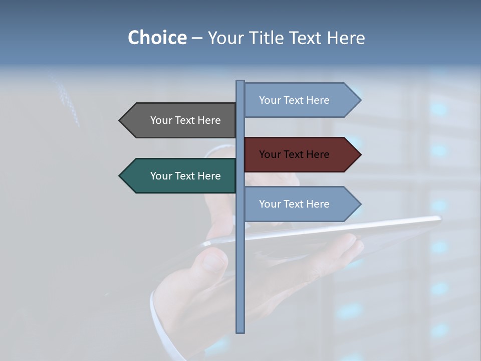 Industry Data Center High PowerPoint Template