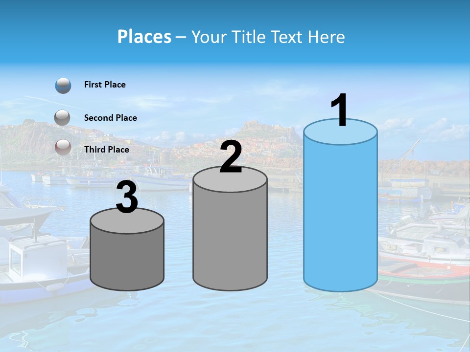 Craft Boat Harbor PowerPoint Template