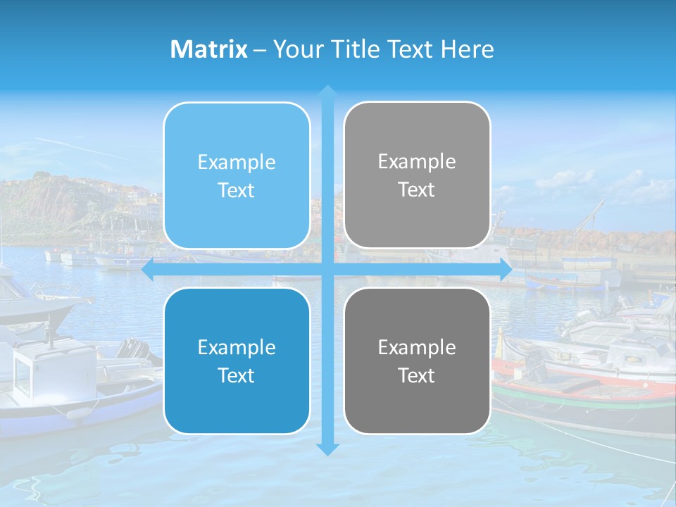 Craft Boat Harbor PowerPoint Template