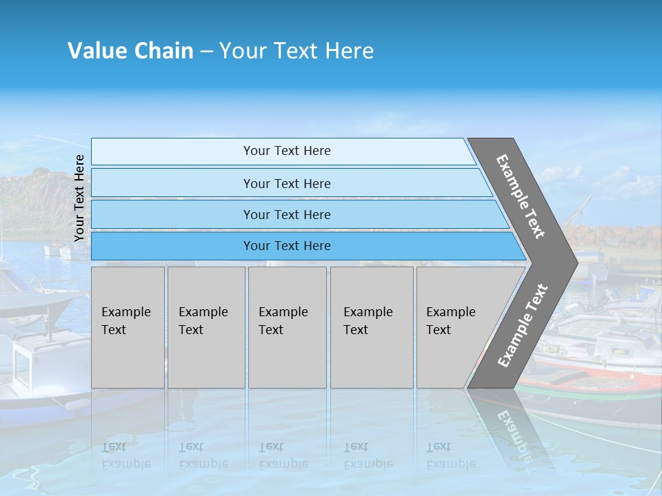 Craft Boat Harbor PowerPoint Template