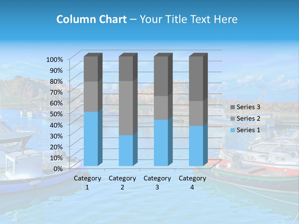 Craft Boat Harbor PowerPoint Template