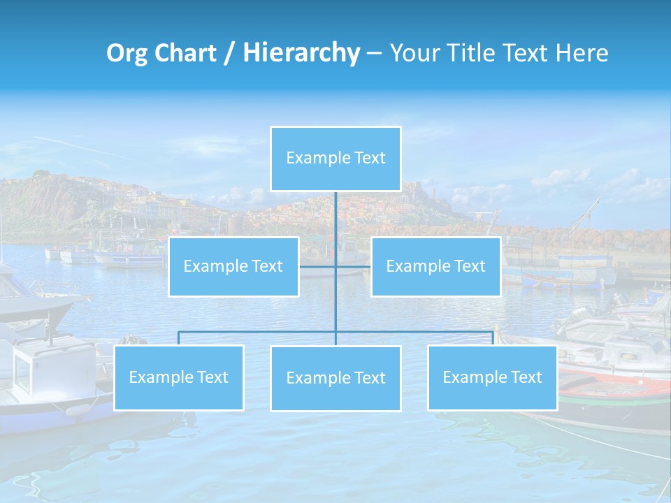 Craft Boat Harbor PowerPoint Template
