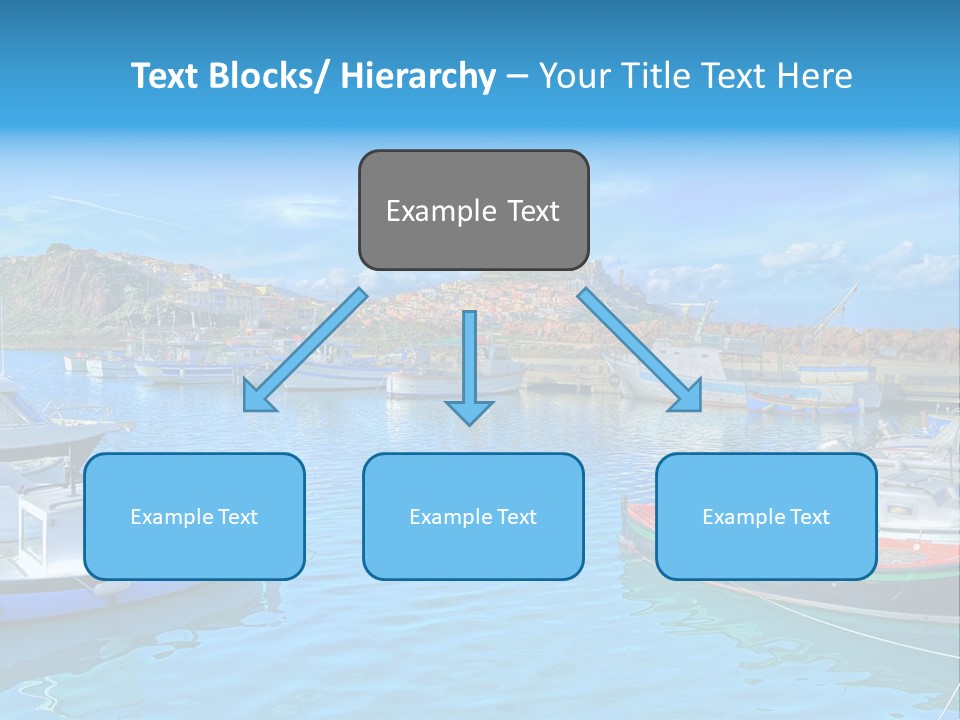 Craft Boat Harbor PowerPoint Template