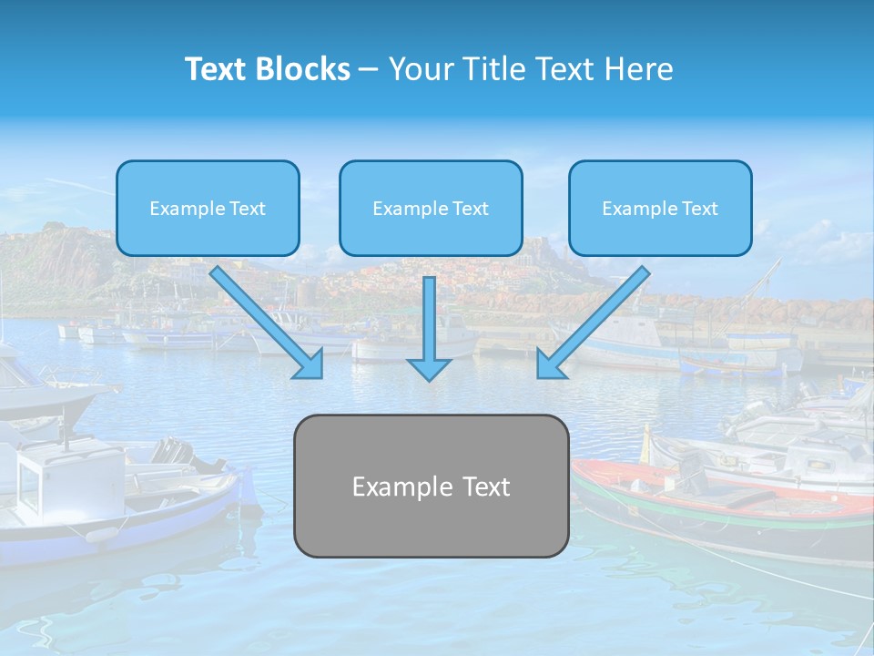 Craft Boat Harbor PowerPoint Template