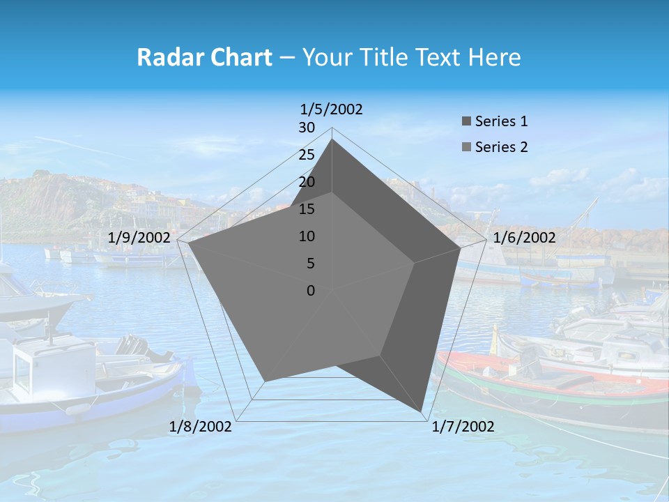 Craft Boat Harbor PowerPoint Template