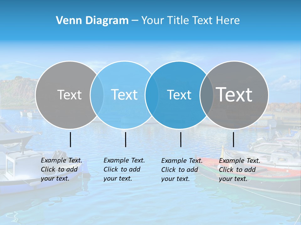 Craft Boat Harbor PowerPoint Template
