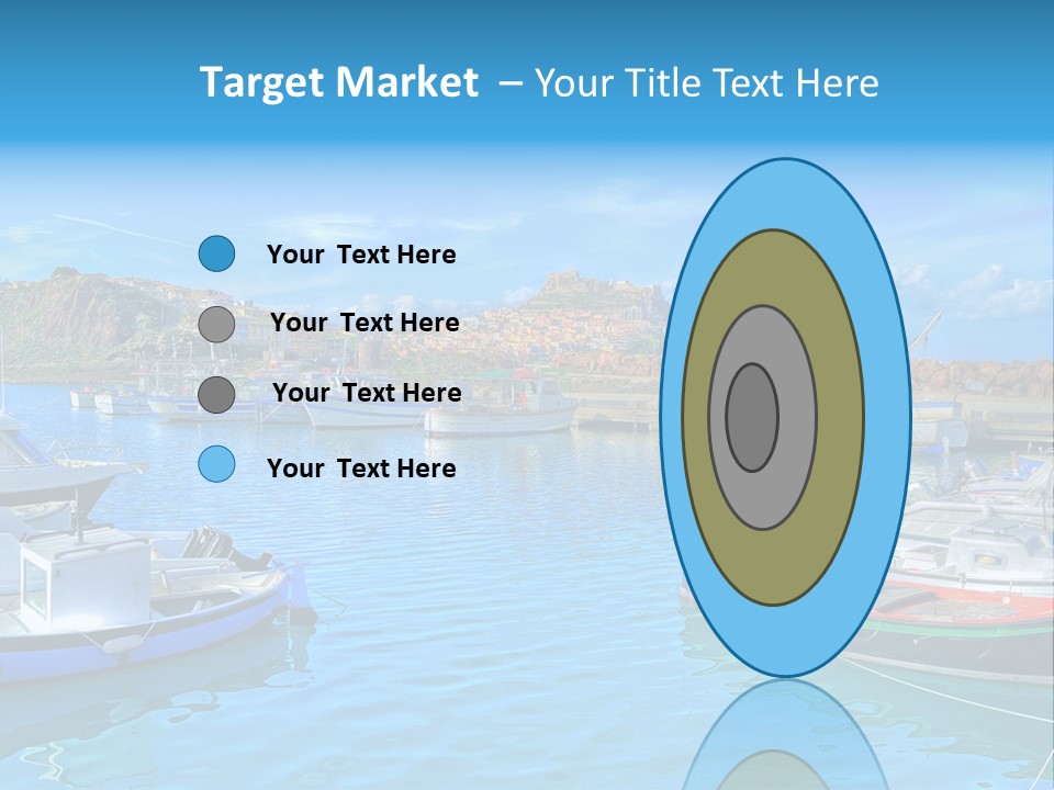 Craft Boat Harbor PowerPoint Template