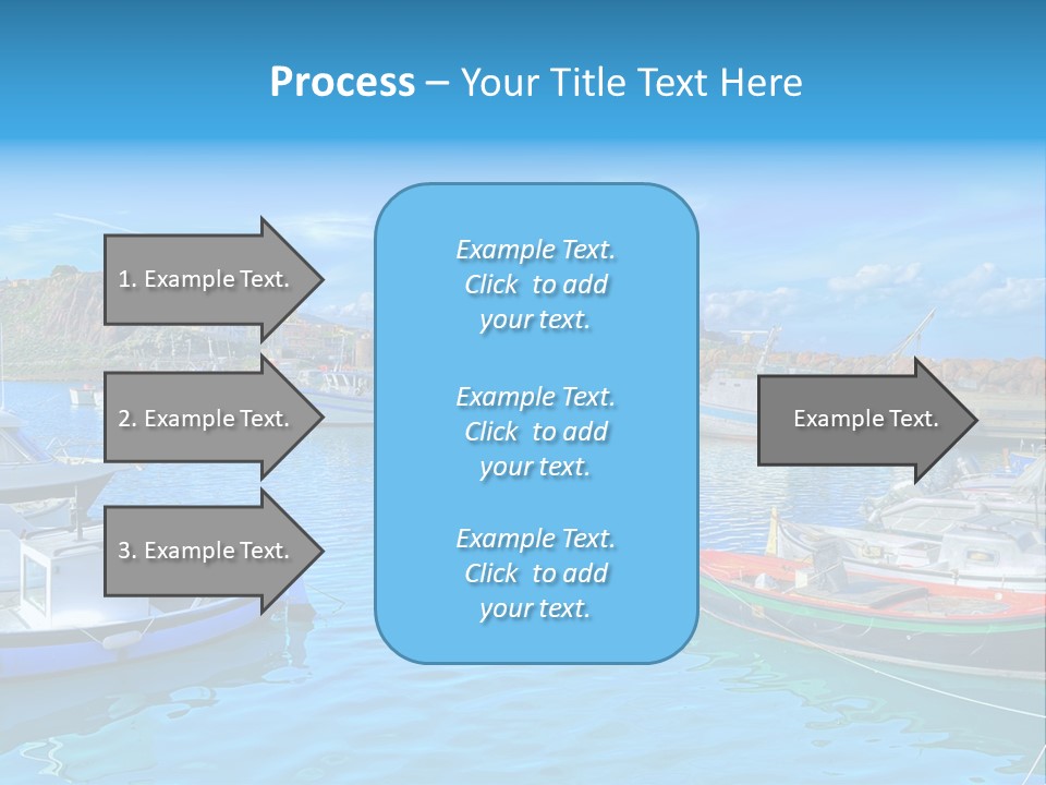 Craft Boat Harbor PowerPoint Template