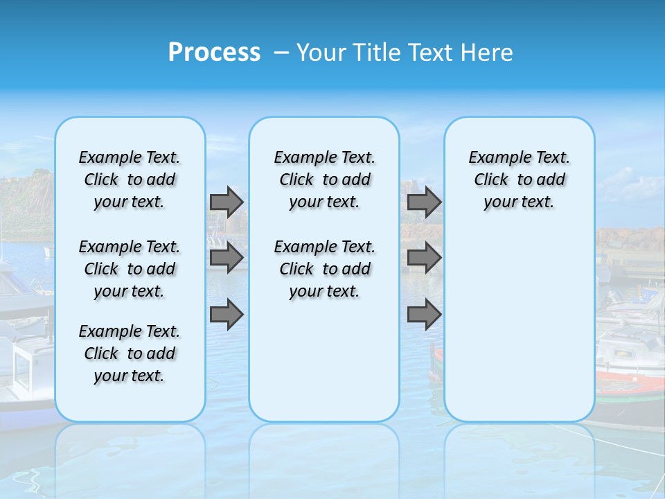 Craft Boat Harbor PowerPoint Template