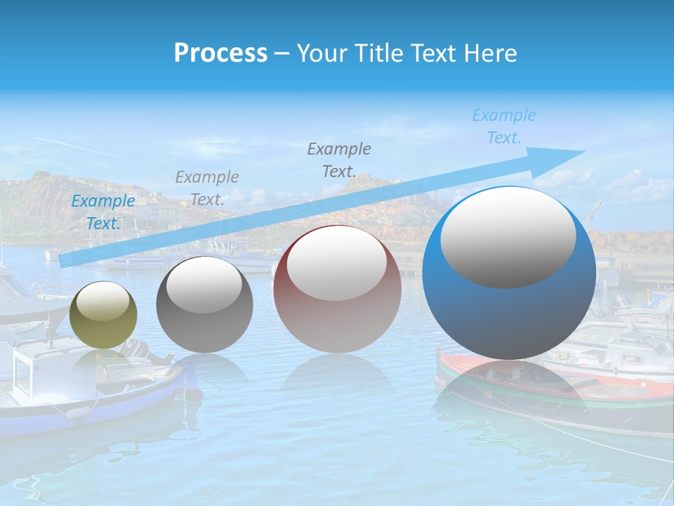 Craft Boat Harbor PowerPoint Template