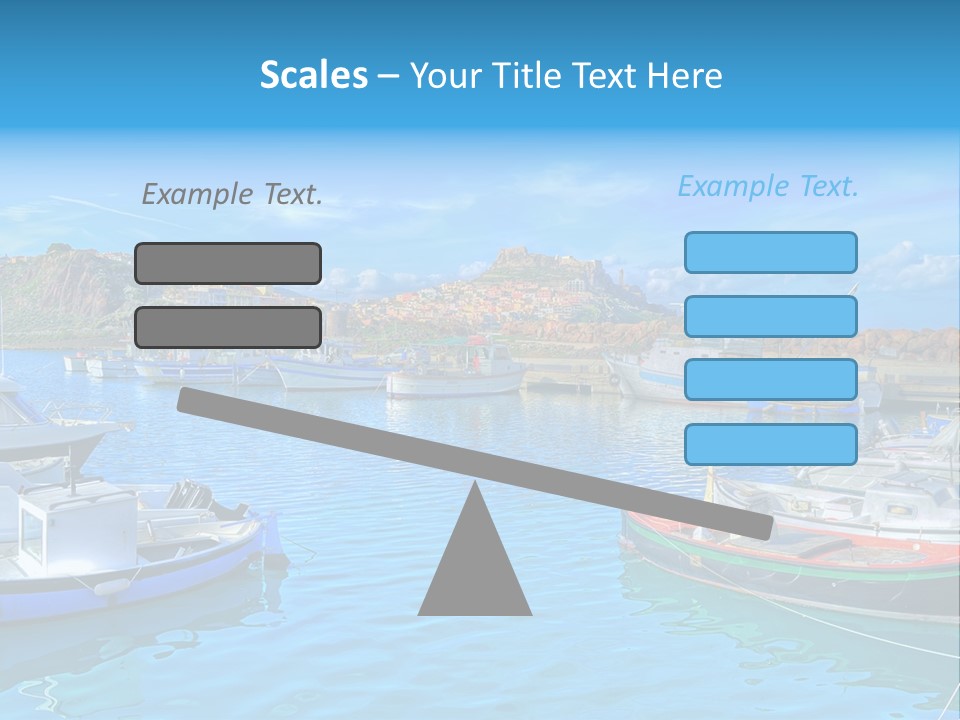 Craft Boat Harbor PowerPoint Template