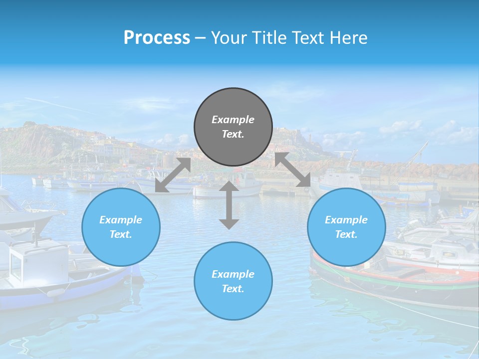 Craft Boat Harbor PowerPoint Template