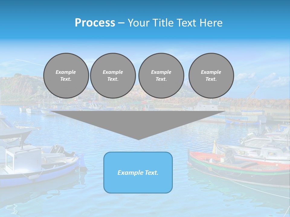 Craft Boat Harbor PowerPoint Template