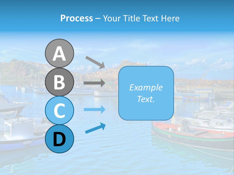 Craft Boat Harbor PowerPoint Template