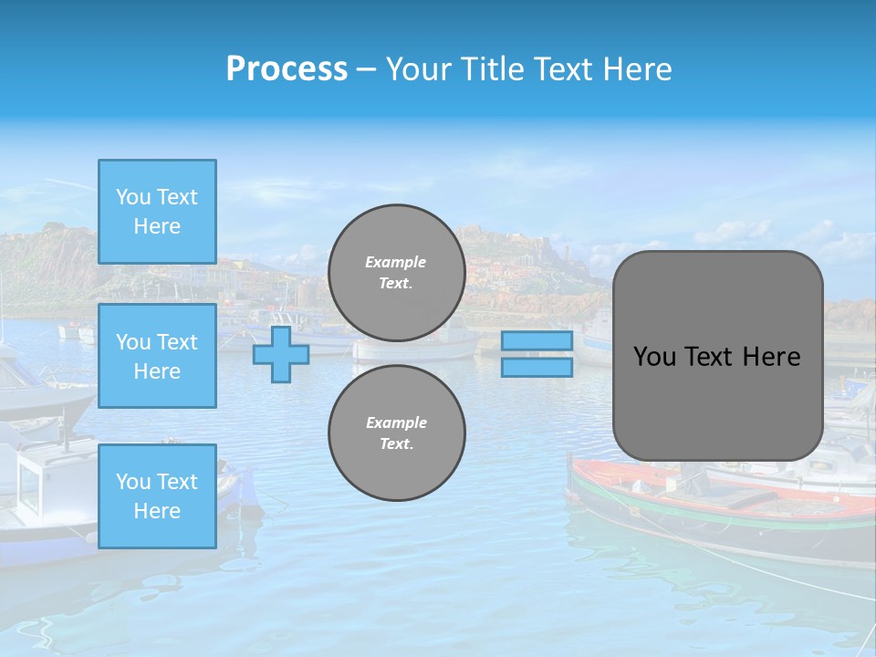 Craft Boat Harbor PowerPoint Template
