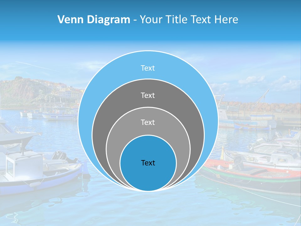 Craft Boat Harbor PowerPoint Template