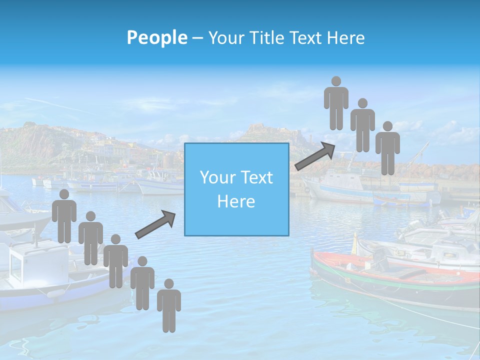 Craft Boat Harbor PowerPoint Template