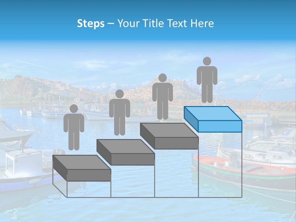 Craft Boat Harbor PowerPoint Template