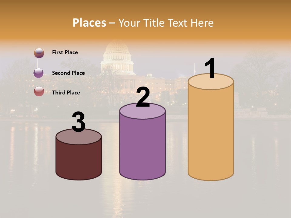 Capitol Symbol Tree PowerPoint Template
