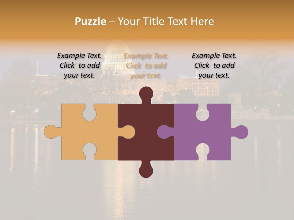 Capitol Symbol Tree PowerPoint Template