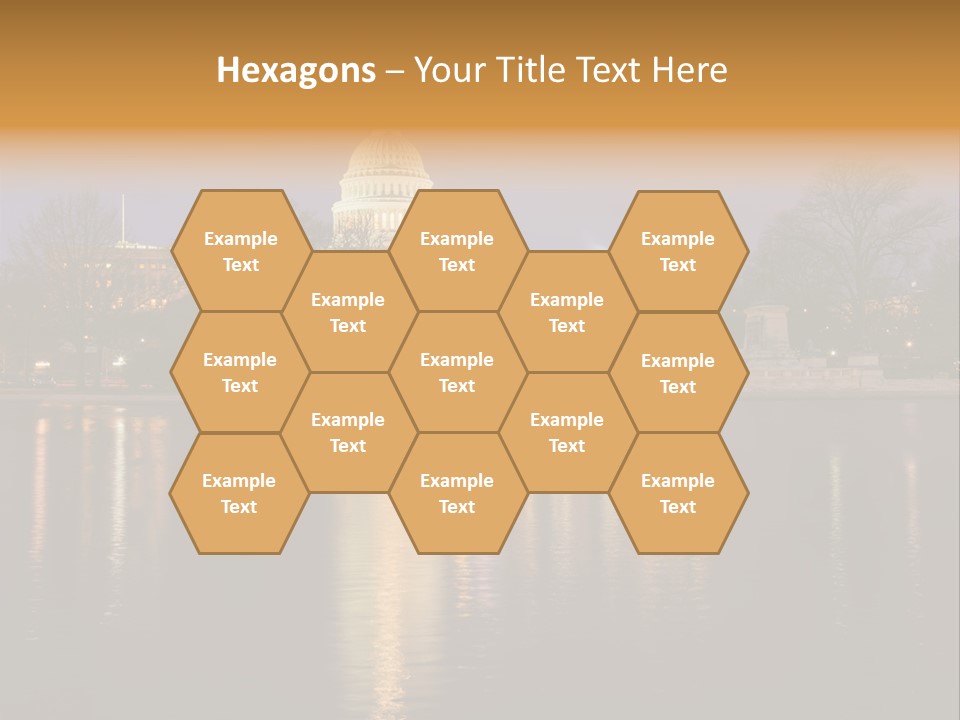 Capitol Symbol Tree PowerPoint Template