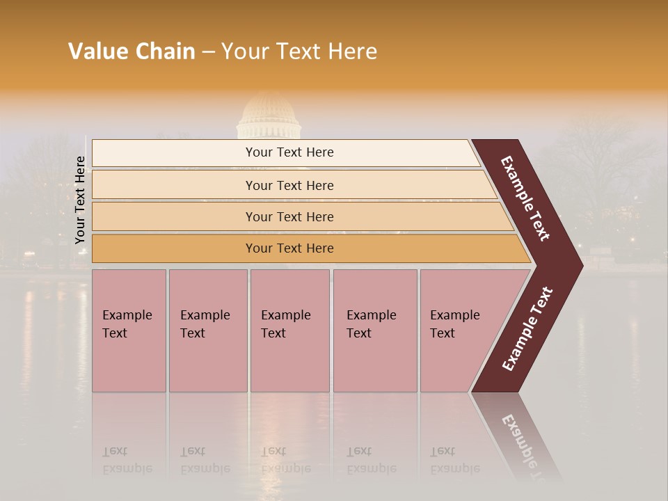 Capitol Symbol Tree PowerPoint Template