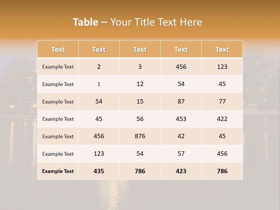 Capitol Symbol Tree PowerPoint Template