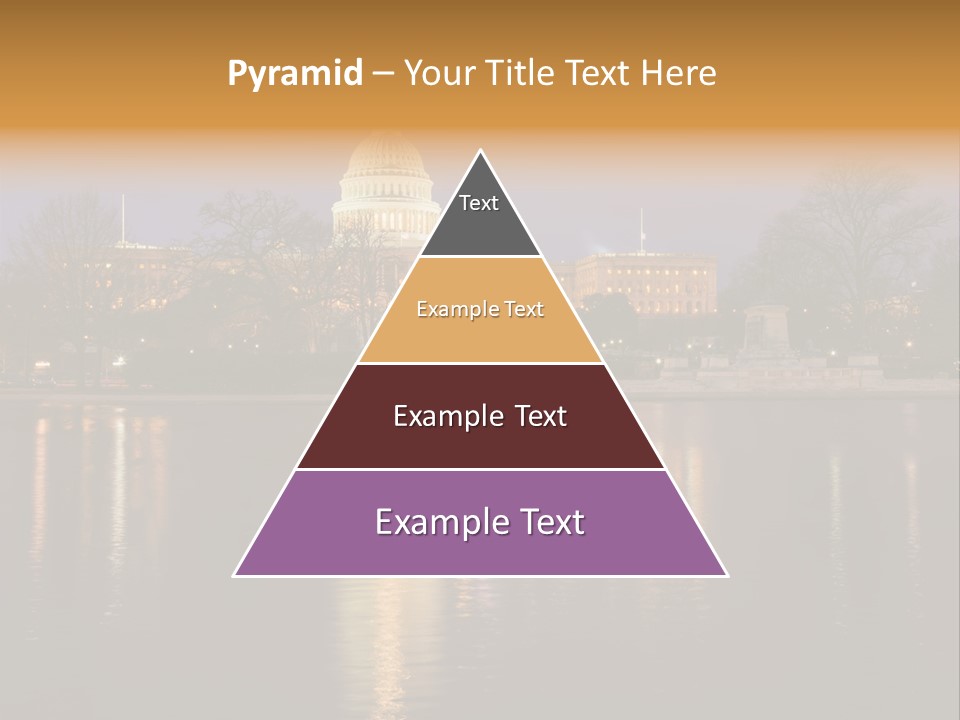 Capitol Symbol Tree PowerPoint Template