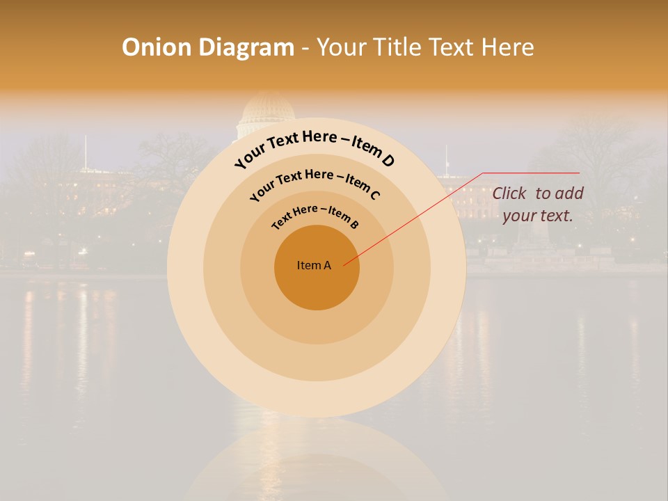 Capitol Symbol Tree PowerPoint Template