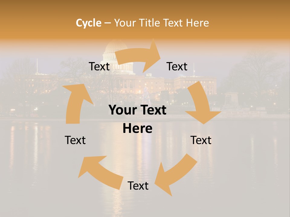Capitol Symbol Tree PowerPoint Template