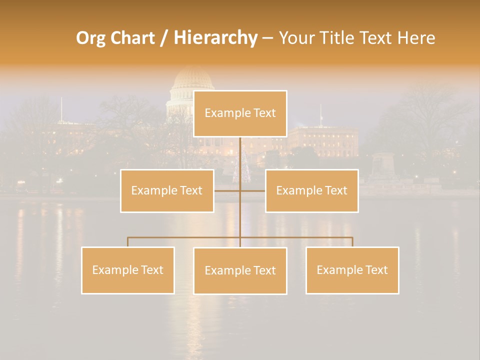Capitol Symbol Tree PowerPoint Template