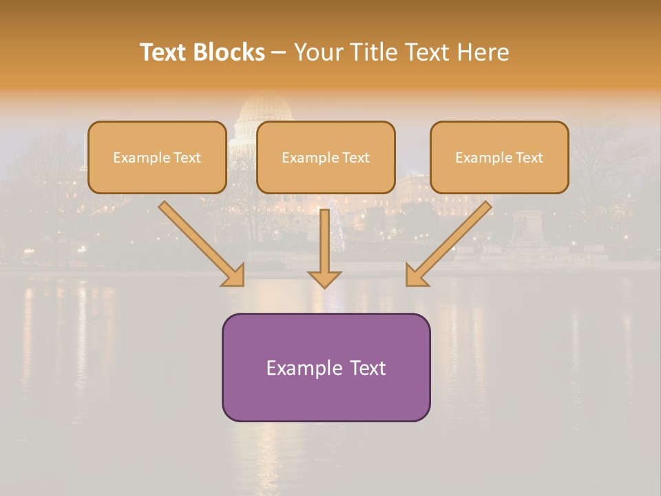 Capitol Symbol Tree PowerPoint Template