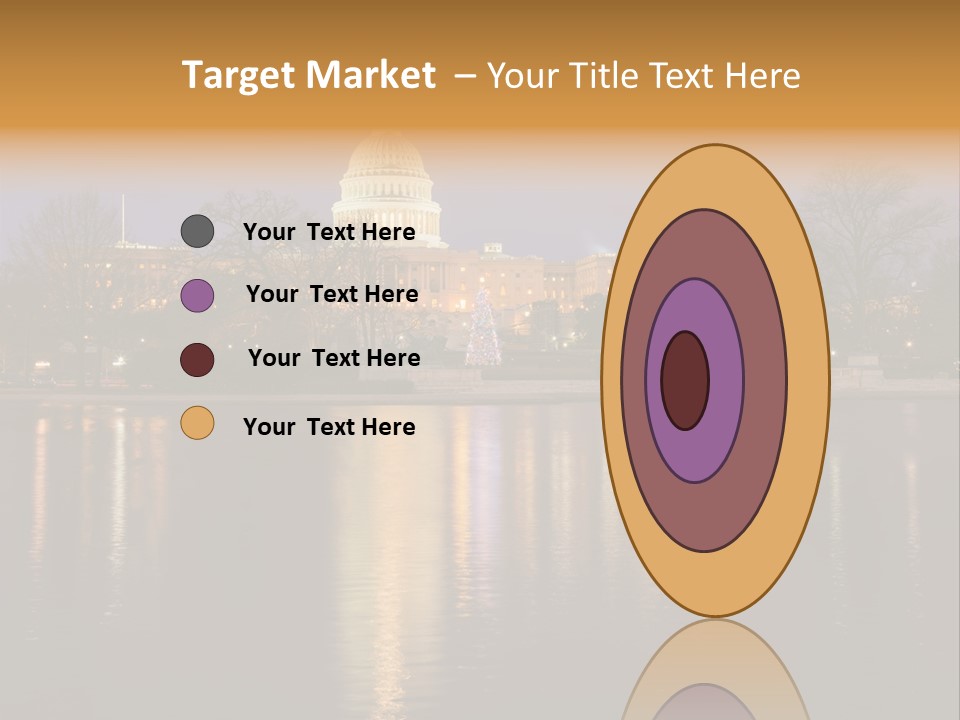 Capitol Symbol Tree PowerPoint Template