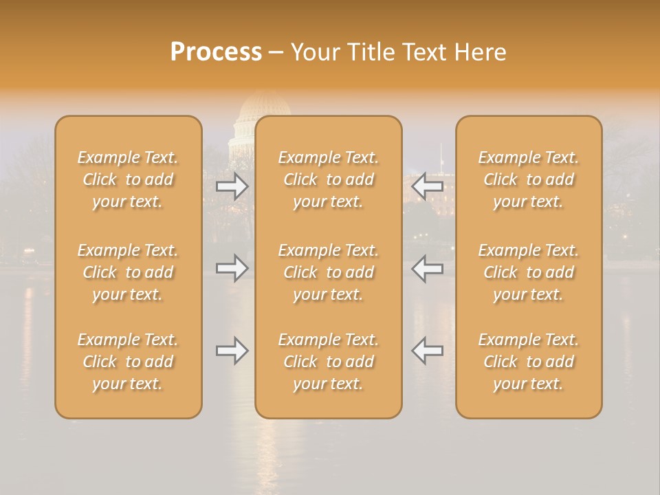 Capitol Symbol Tree PowerPoint Template