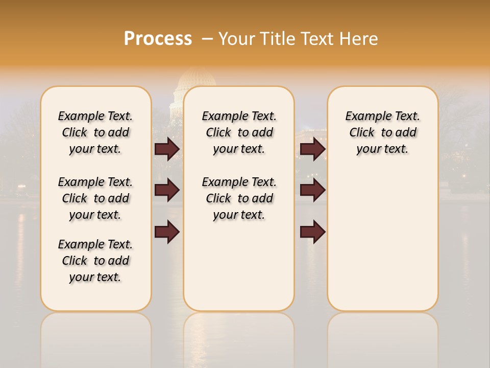 Capitol Symbol Tree PowerPoint Template