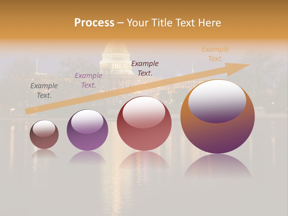 Capitol Symbol Tree PowerPoint Template