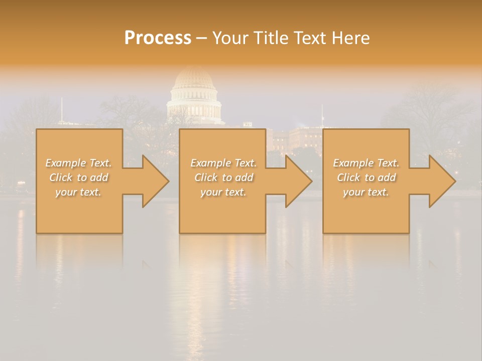 Capitol Symbol Tree PowerPoint Template