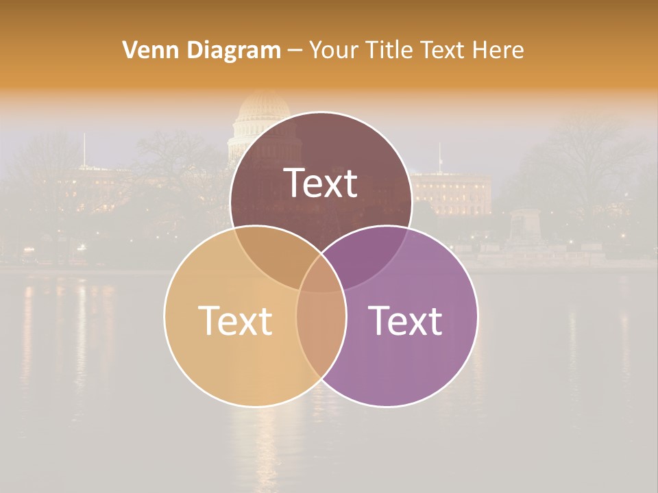 Capitol Symbol Tree PowerPoint Template
