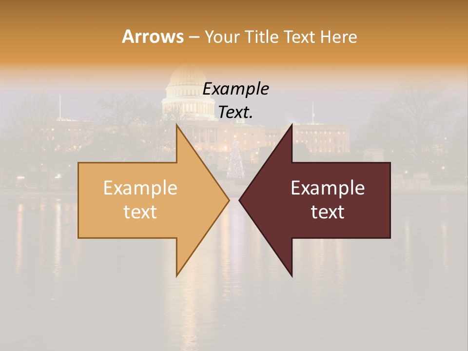 Capitol Symbol Tree PowerPoint Template