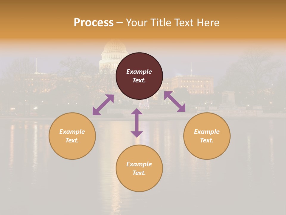 Capitol Symbol Tree PowerPoint Template