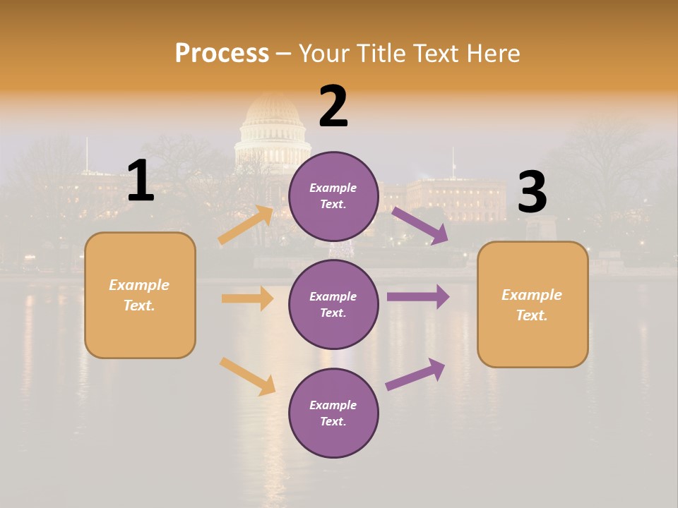 Capitol Symbol Tree PowerPoint Template