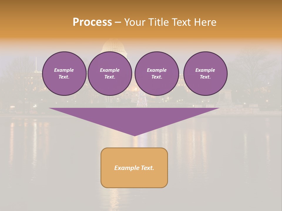 Capitol Symbol Tree PowerPoint Template