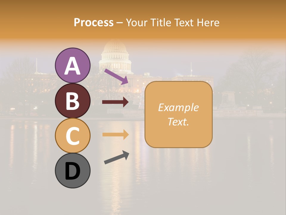 Capitol Symbol Tree PowerPoint Template