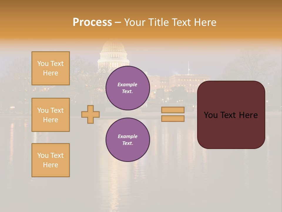 Capitol Symbol Tree PowerPoint Template