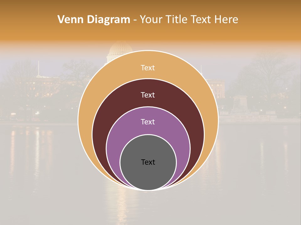 Capitol Symbol Tree PowerPoint Template