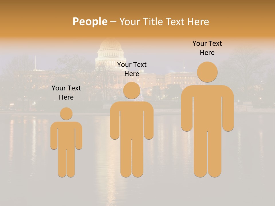 Capitol Symbol Tree PowerPoint Template