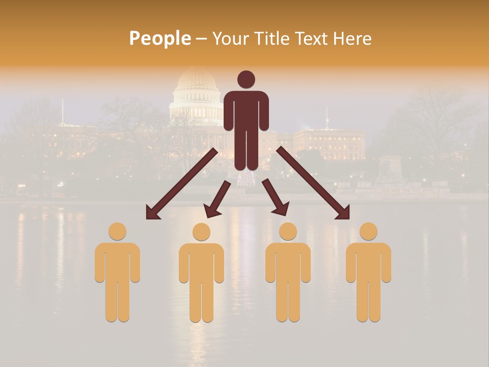 Capitol Symbol Tree PowerPoint Template