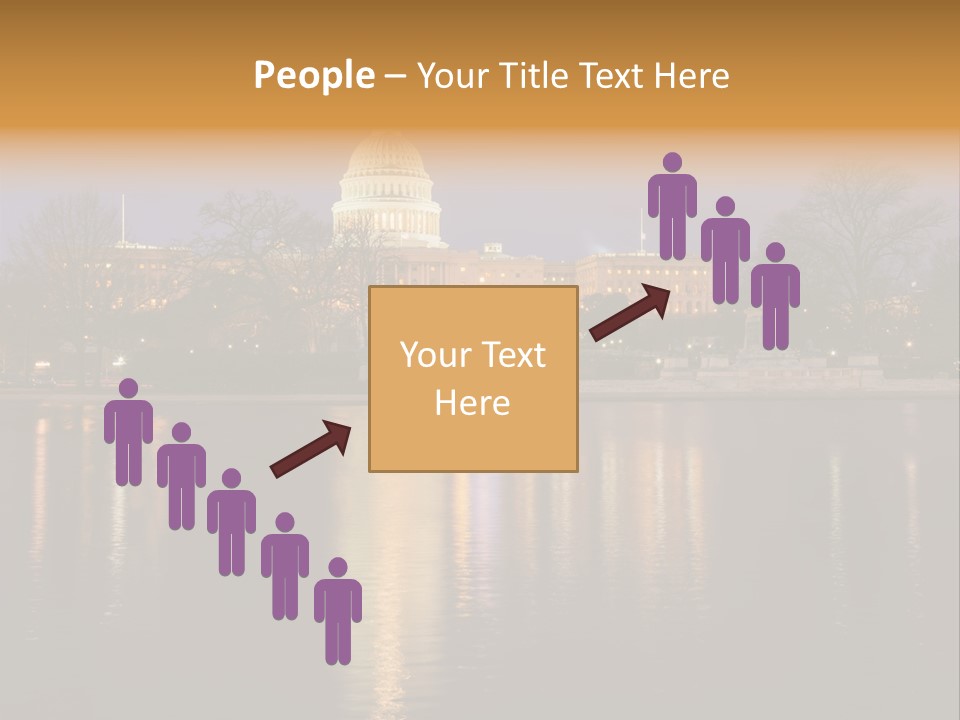 Capitol Symbol Tree PowerPoint Template