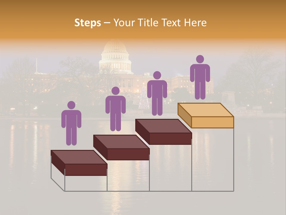 Capitol Symbol Tree PowerPoint Template