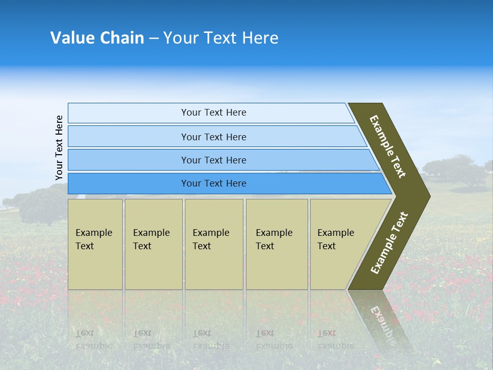 Wallpaper Decorative Bud PowerPoint Template